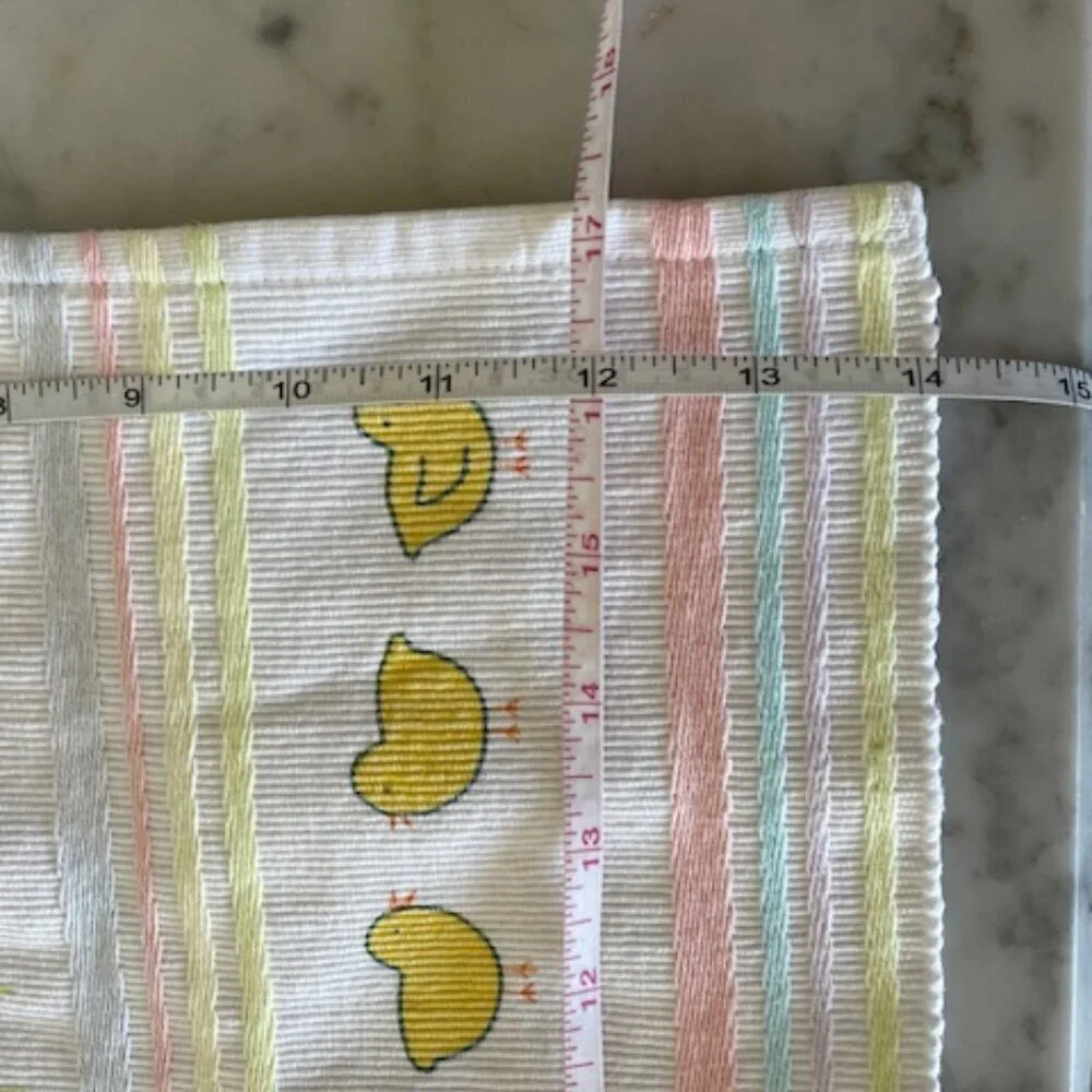 blossoms&blooms Placemats (4) Bunny, Chick, Floral Stripe Pattern from K…
